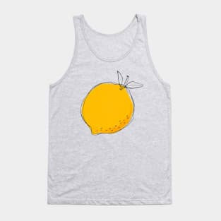 Lemon Hand Drawn Tank Top